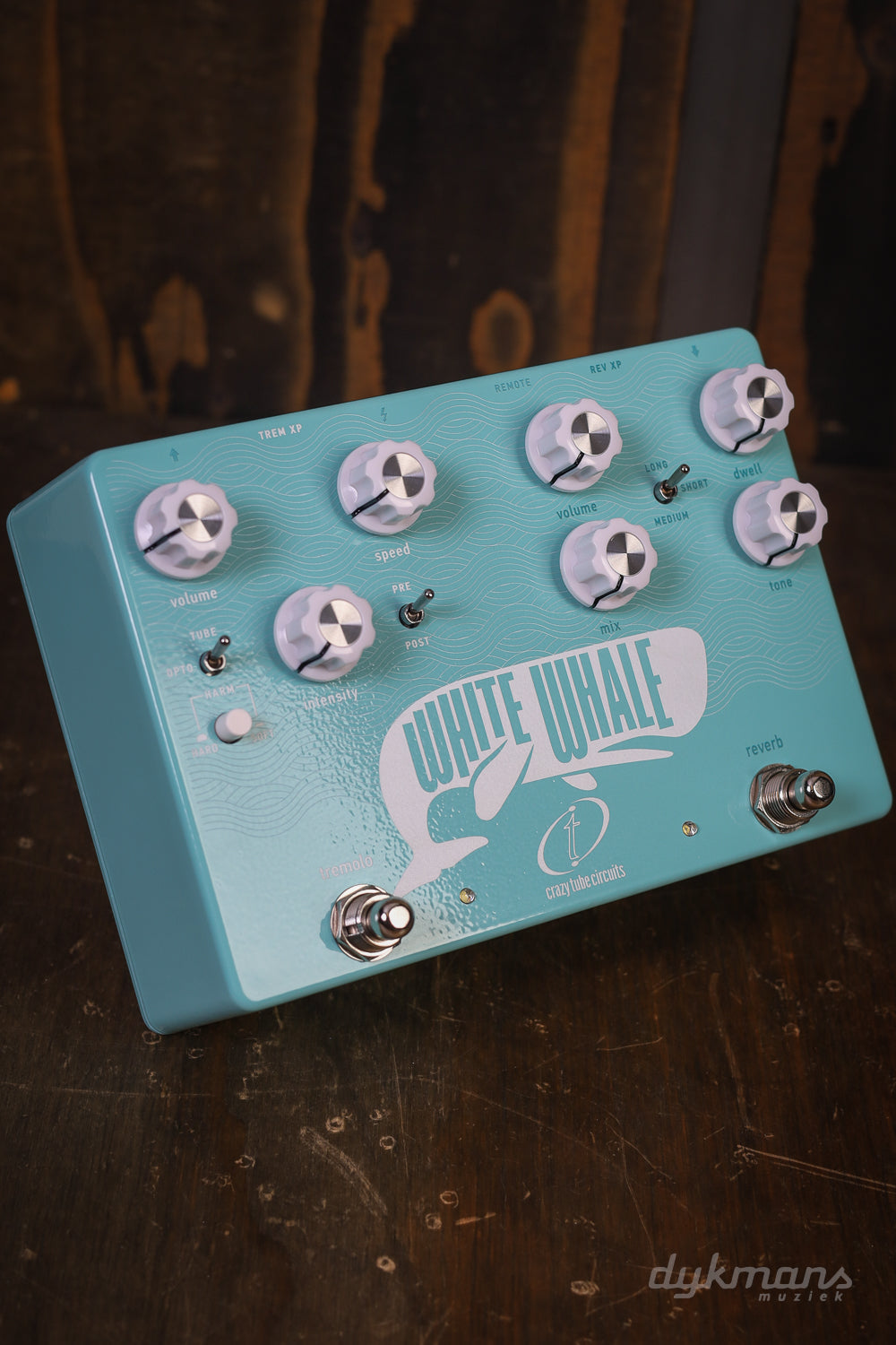 white whale pedal Crazy Tube Circuits White Whale V2 – Spring Reverb and 3 Analog Tremolo Types – Dijkmans Guitars