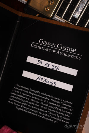 Gibson Custom 1959 ES-355 Reissue VOS Vintage Natural