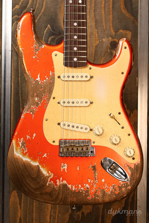 Fender Custom Shop Limited Edition Big Head Strat Super Heavy Relic Candy Tangerine 2019 Abigail Ybarra