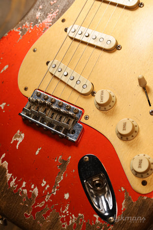 Fender Custom Shop Limited Edition Big Head Strat Super Heavy Relic Candy Tangerine 2019 Abigail Ybarra