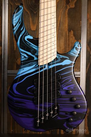 Dingwall Limited Edition NG3 "Nolly" Signature, 5-String, Purple-Blue Fade Swirl