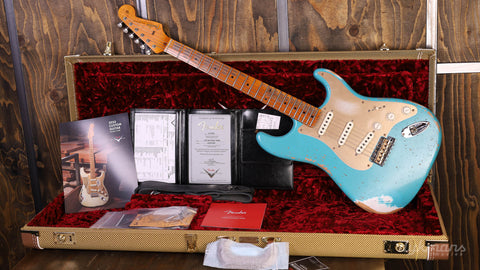 Fender Custom Shop LTD '58 Stratocaster Heavy Relic, Super Faded Aged Taos Turquoise