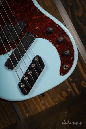 Dingwall Custom Shop Super P/J 5 Sonic Blue Trans Black Back
