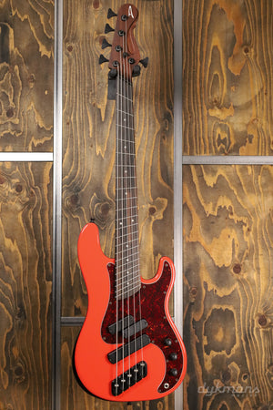 Dingwall Custom Shop Super P/J 5 Fiesta Red Black Back