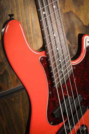 Dingwall Custom Shop Super P/J 5 Fiesta Red Black Back