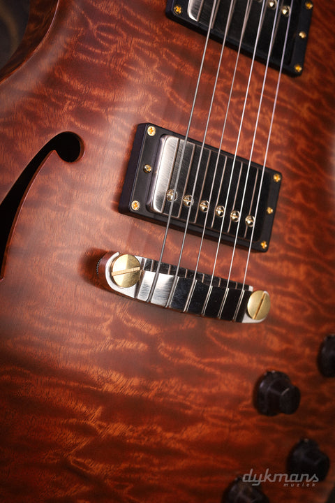 Patrick James Eggle Macon Single Cut Semi-Hollow Quilted Sapele