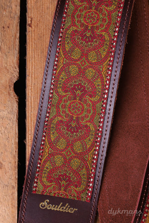 Souldier Guitar Strap Torpedo Arabesque Red Olive