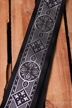 Souldier Guitar Strap Kildare Silver on black extra breed