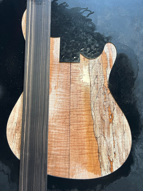 Mayones Regius 6 Spalted Flame Maple