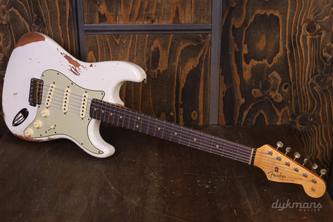 Fender Custom Shop Limited Edition '64 L-Series Strat Heavy Relic Aged Olympic White