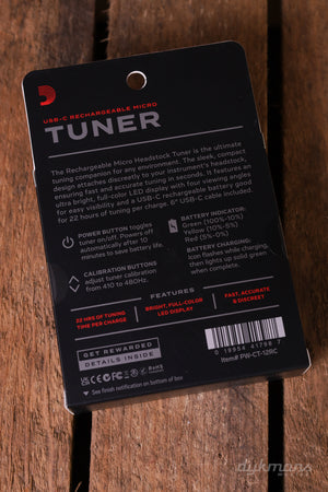 D'Addario Rechargeable Micro Tuner USB-C