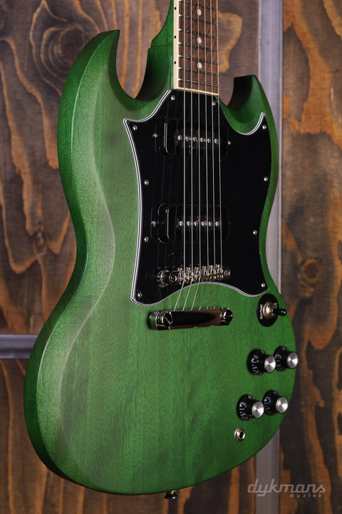 Epiphone SG Classic Worn P-90s Worn Inverness Green