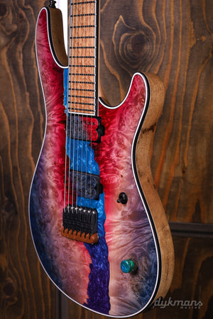 Mayones Regius 7 Buckeye Burl Master Grade Custom Colour