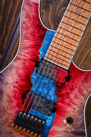 Mayones Regius 7 Buckeye Burl Master Grade Custom Colour