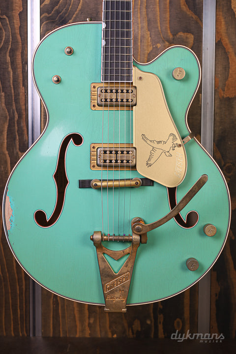 Gretsch Custom Shop 1959 White Falcon Sea Foam Green Heavy Relic