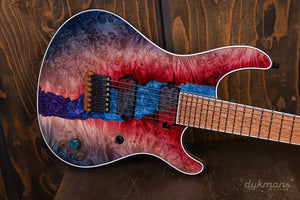 Mayones Regius 7 Buckeye Burl Master Grade Custom Colour