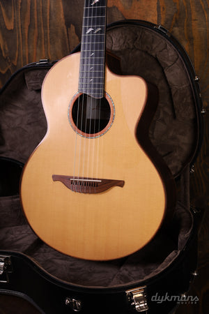 Lowden S50J Ziricote Alpine Spruce leaf inlay