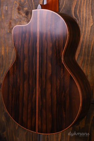 Lowden S50J Ziricote Alpine Spruce leaf inlay