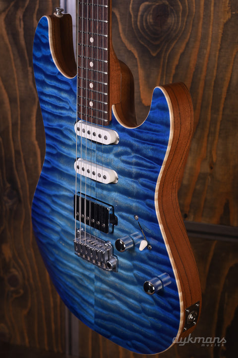 Patrick James Eggle 96 HSS Quilted Island Blue Burst