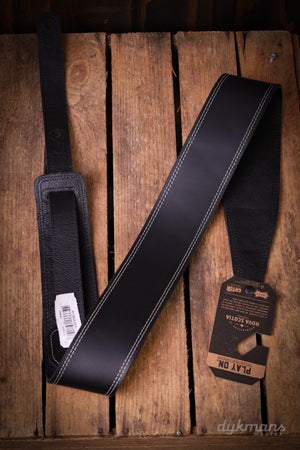 Levy's 6 cm Wide Garment Leather Guitar Strap - Black