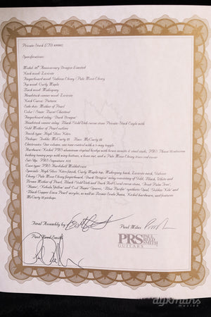 PRS 40th Anniversary Dragon McCarty Burnt Chestnut #2