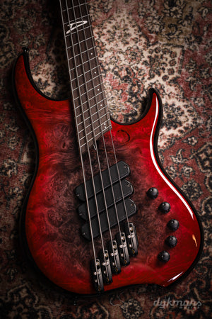 Dingwall Custom Shop Z3X-5 Buckeye Burl Black to Pink Reverse Burst