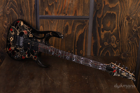 Ibanez JEM77-FP2 Steve Vai Signature Black Floral Pattern 2 PRE-OWNED!