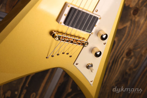 ESP LTD Kirk Hammett Signature KH-V Metallic Gold