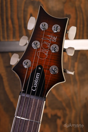 PRS SE Custom 24 Semi-Hollow Orange Tiger Smokeburst