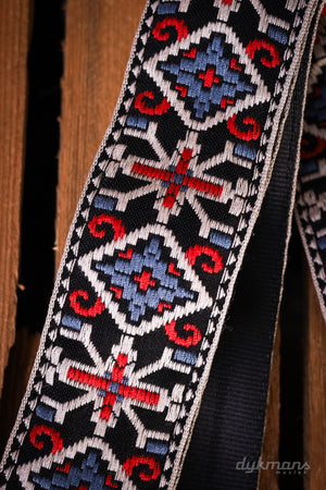 Souldier Guitar Strap SanQuentin Lightblue Red Black