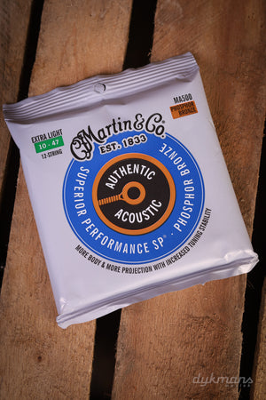 Martin Phosphor Bronze Authentic Acoustic Extra Light 10-47 12 String