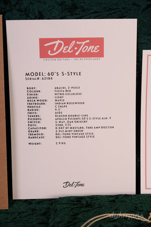Del-Tone 60s S-Style Fiesta Red Light Aged