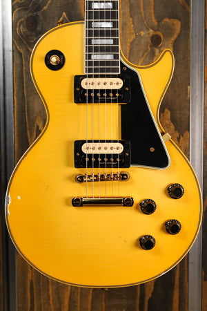 Gibson Custom Murphy Lab 1957 Les Paul Custom Heavy Antique White 2-Pickup Light Aged