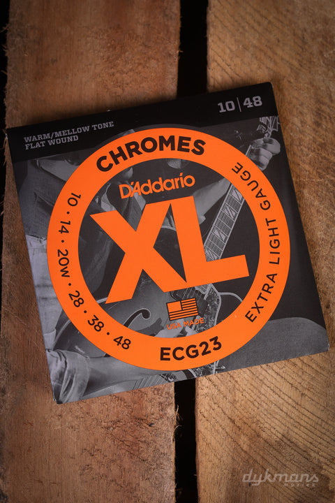 D'addario Chromes Flat Wound 10-48