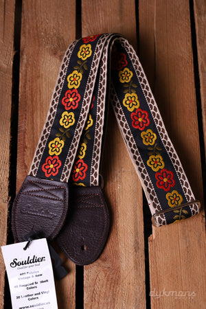 Souldier Guitar Strap Marigold Orange Black