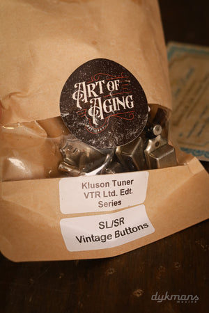 Kluson 3/3 by side Gibson style Aged Limited Edition VTR Tuners Single Line/Single Ring Nickel