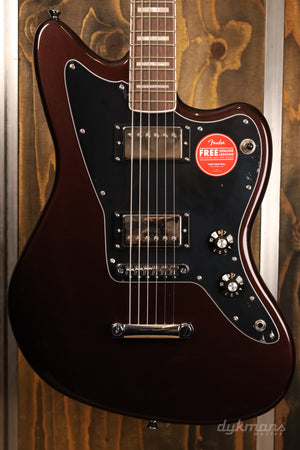 Squier Paranormal Baritone Jazzmaster Black Oxblood