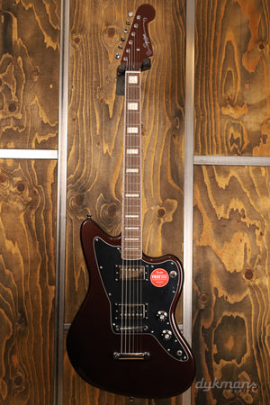 Squier Paranormal Baritone Jazzmaster Black Oxblood