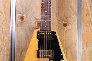 Gibson Custom Shop 1958 Korina Flying V Reissue (Black Pickguard) - Natural